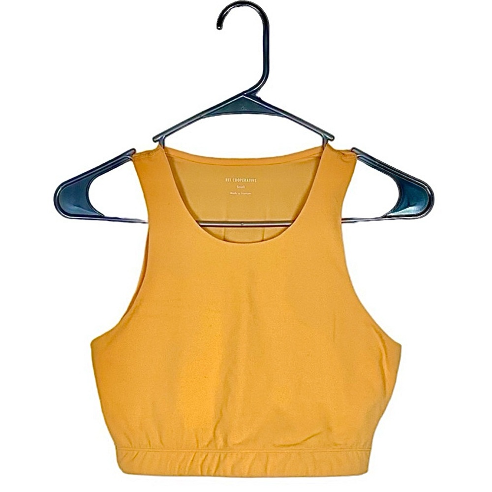 REI Co-Op Take Your Time Bra Top in Rustic Gold -M - Picture 2 of 9